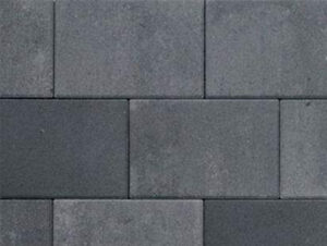 Straksteen terrastegel Drachten 20x30 Grijs-zwart